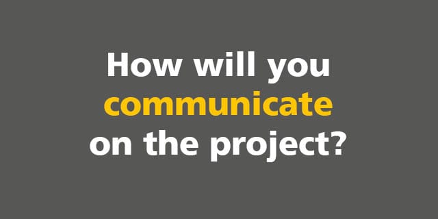 BIM: How will you communicate on the project?