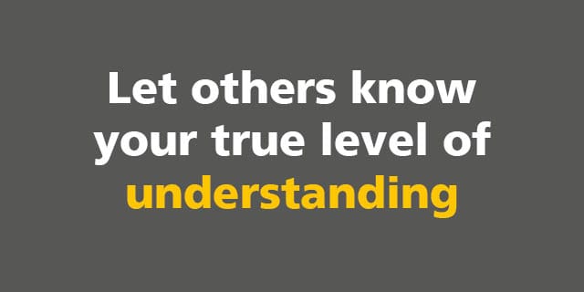 BIM: Let others know your true level of understanding