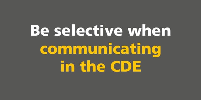 BIM: Be selective when communicating in the CDE