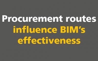 Procurement routes influence BIM’s effectiveness
