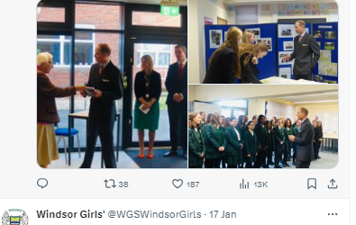 Windsor Girls’ School Royal Opening